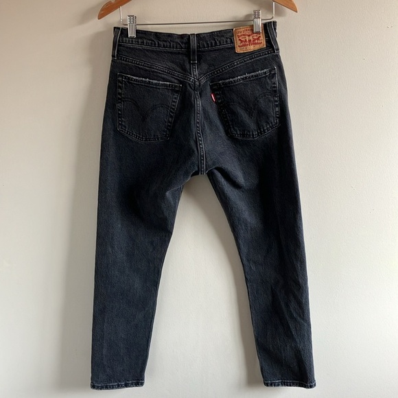 Levi’s 501 faded black jeans women size 29 button fly - Picture 5 of 8